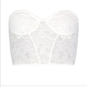 Premium lace panel bandeau